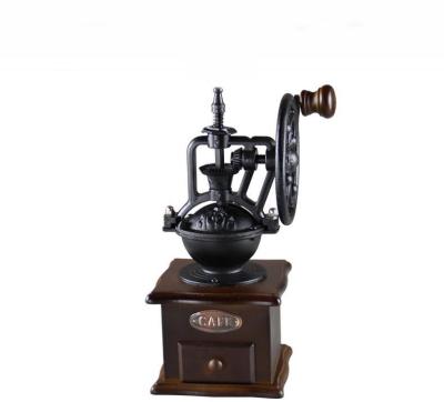 China Hotel Cast Iron Coffee Grinder Antique Large Manual Coffee Grinder for sale