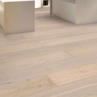 China New Design Modern Gray Wide Plank White Oak Engineered Wood Flooring European Oak Hardwood Flooring for sale