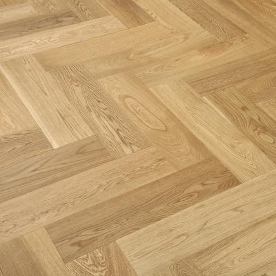 China Hot Sale Modern Natural Oak Color Herringbone Flooring by Fudeli for sale