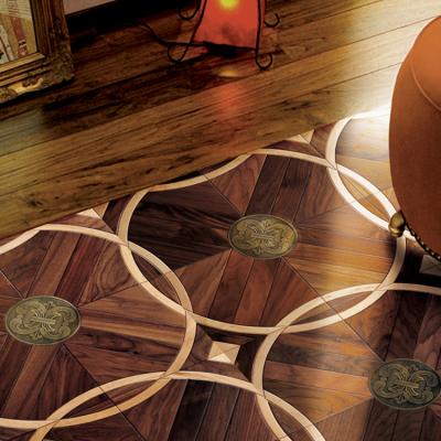 China 2020 Fudeli Traditional High Quality Luxury Oak Wood Art Flooring for sale