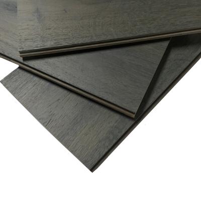 China Woodtopia 2020 T&G Modern Dark Gray Special Style Multilayer Engineered Wood Flooring System for sale