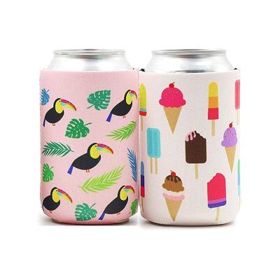 China Waterproof Custom Bag Gray Neoprene Slim Beer Can Cooler With Low Price for sale