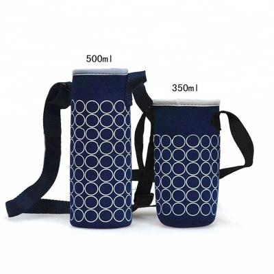 China Washable High Quality Custom Neoprene Water Bottle Cooler Sleeve for sale