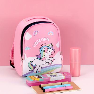 China Waterproof In Running 3D Cartoon Unicorn Backpack Bags Kindergarten Rucksack Kids School Bags Baby Mochila Infantile Escolares for sale