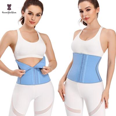 China Antibacterial Shapewear 27cm 9 Hook Curve Latex Stainless Steel Women Boned Corset Pink White Blue Antibacterial Plus Size for sale