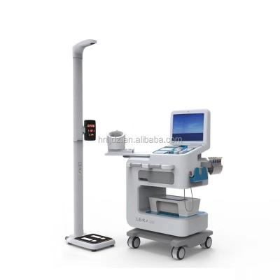 China SDK Function Medical Ultrasonic Height Weight Scale Hospital Check Health Screening Kiosk for sale