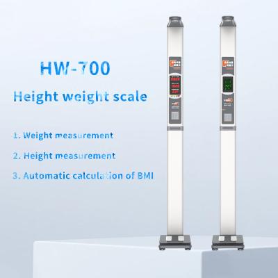 China Metal Insert Coin Electronic Ultrasonic Digital Height Weight BMI Scale for Weight Control for sale