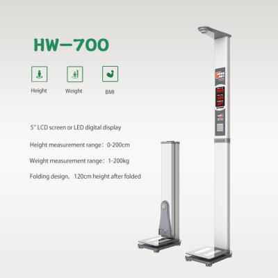 China Hoogtebereik 0-200 cm Ultrasone hoogte- en gewichtsmachines voor gezondheidstoezicht Te koop