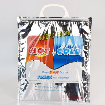 China Emergency Disposable Thermal Food Bags Heavy Duty Insulated Cooler Bag Aluminum Foil PE for sale