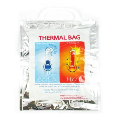 China Thermal Insulated Alu Foil Bag for Meat Delivery Waterproof Hot Cold Take Away Food for sale