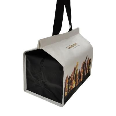 China Extra grande aislado campesino picnic plegable refrigerador de almuerzo de vino reutilizable helado bolsa térmica en venta