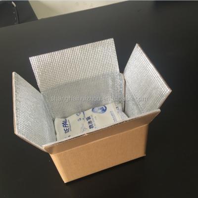 China Food Delivery Package Chill Insulated Corrugated Carton Aluminum Foil EPE Foam Box Huizhou for sale