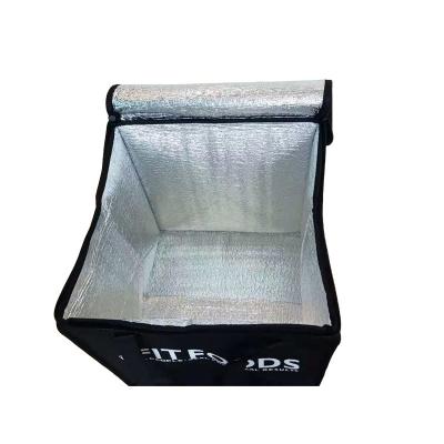 China Comida de transporte aislado refrigerador bolsa de compras 12 pulgadas temperatura de picnic 4-6 horas papel de aluminio portátil en venta