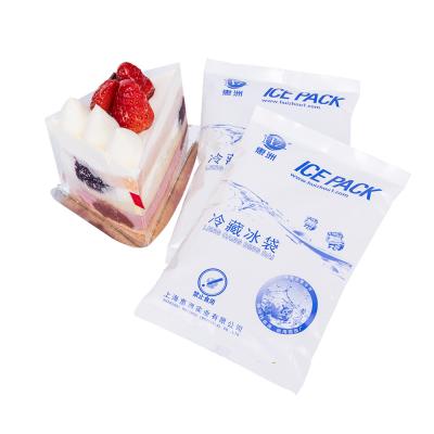 China Bolsas de hielo seco desechables para alimentos Solución de cadena de frío 13x8cm Bolsas de gel frío para ojos Piernas Rodilla en venta