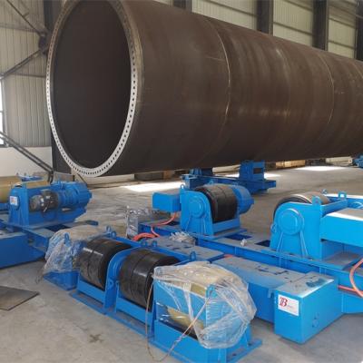 China 1600T Ton Rotator Spin Roller Wind Welding Welding Tower Fit Up Machine 1 Master 1 Bundles of Idler Forms for sale