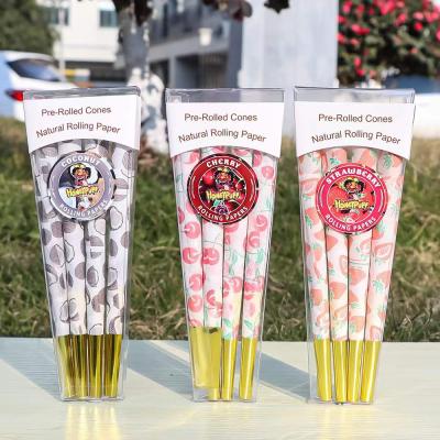 China Honeypuff Easy Rolling Cigarette Maker 9 Flavors Pre Rolled Paper Cones With Suitable Regular Rolling Papers Tips 110mm Rolling Supplies for sale