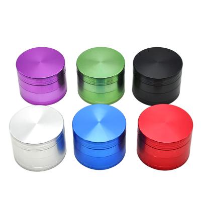 China Aluminum Tobacco Miller Weed Smoking Herb Grinder 63mm 4 Layers Sharp Teeth Metal Tobacco Grinder Wholesale for sale