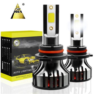 China UGGV H7 H4 H11 9006 9005 H13 9004 9007 Super Bright UG5C LED Headlight Bulbs 76W Lumens COB 8000 6000K Chips UG5C for sale