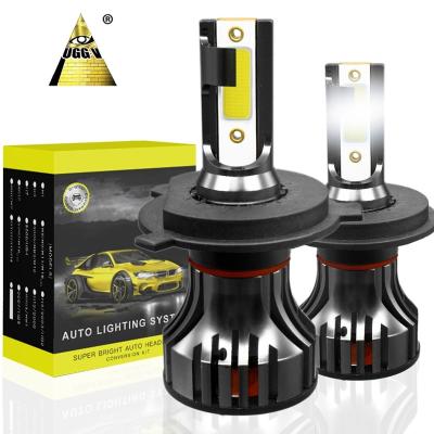 China Faros LED UG5C 72W 7600lm 6000K Lux LED H4 H1 H7 9005 9006 Lux Cooling Fan LED Para Carros UG5C for sale