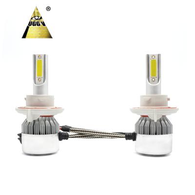 China Aluminum Alloy Led Bulbs 6000K Auto H1 H7 H11 9005 9006 5202 880 LED Light C6 for sale