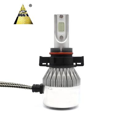 China High End C6 5202 Aluminum Alloy Car Led Headlights 36W 3800lm Per Bulb 8000K COB Led Headlight Bulb for sale