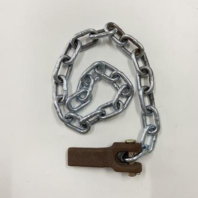 China Fitted with 191mm Cotter Pins Galvanized Flat Chains for Trailer for sale