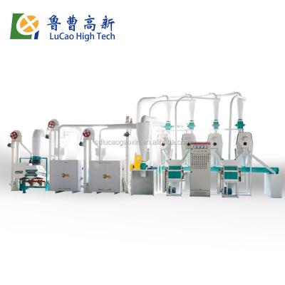 China food & Hot Sale 30T Beverage Plant Per Day 6FW-30TF Mini Small Scale Domestic Industrial Commercial Stone Wheat Flour Mill for sale