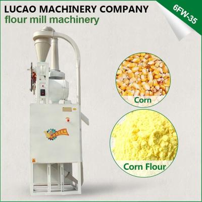 China food & Beverage plant 2022 hot sale 450kg per hour 6FW-35 small flour mill machinery price Ethiopia sorghum flour mill milling machine for sale