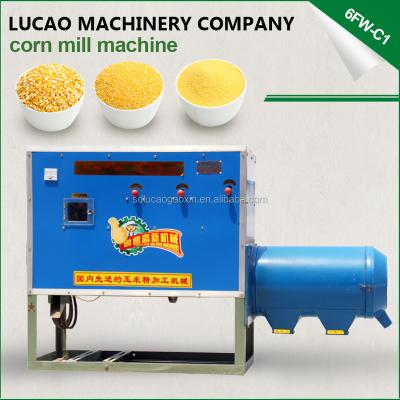 China food & Beverage Plant 6FW-C1corn corn peeling and grit two in one maize maize grinder for sale