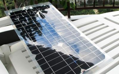 China De aangepaste Flexibele Zonnepanelen van rv snakken Levensduur met Transparante Muur Te koop