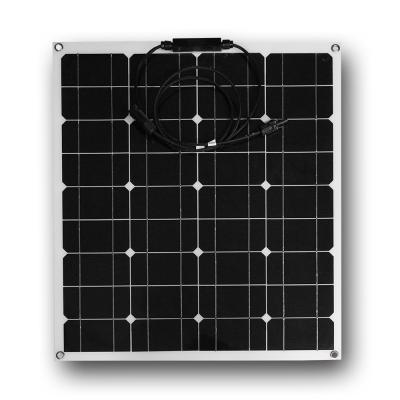 China Resista a la seguridad semi flexible del panel solar 50W 18V de la prueba para el deporte al aire libre en venta