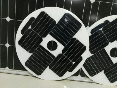 Chine Piles solaires faites sur commande 12V 18W SunPower fait sur commande de forme ronde pour la lumière solaire de jardin à vendre