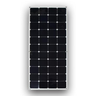 China Caja de conexiones monocristalina flexible ligera del panel solar IP67 de 100W picovoltio con los diodos en venta