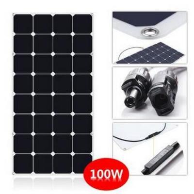 China Het Zonnepaneeluitrusting van SunPower Flexibele 100 Watts voor rv met Gediplomeerd Ce ROHS Te koop