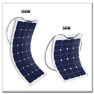 China Yatch/het Kamperen Gebruik 12 Voltsrv flexibele Zonnepanelen 32 PCs met Kabelmc4 Schakelaar Te koop