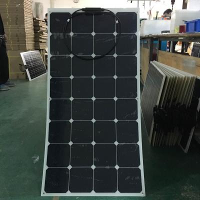 China Wasserdichte flexible Sonnenkollektoren SunPower, 100 Watt SunPower-Marinesonnenkollektoren zu verkaufen