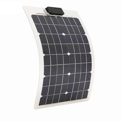 Cina I pannelli solari flessibili da 50 watt rv PET il pannello solare flessibile anteriore dello strato 4.44A 18V per la barca in vendita