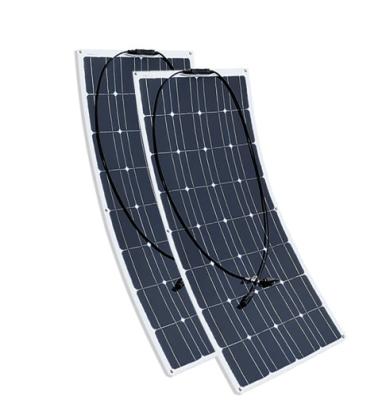 China Rasguño anti solar flexible de los paneles 100W 18V del picovoltio de la película fina mono con los conectores MC4 en venta