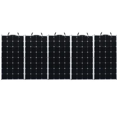 China Leistungsfähigkeits-Boot 60W 120w 200w SunPower flexibles Sonnenkollektor-22%/RV/Fahrzeug-Anwendung zu verkaufen