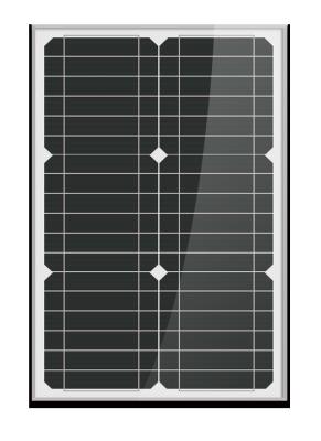 China Bewegliche Vorwurfs-Verwendung der schwarzen monokristallinen Solarzellen-Mini-Sonnenkollektor-30W zu verkaufen