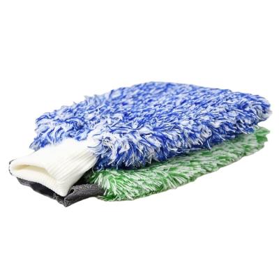 China Sustainable New Arrival China Manufacturer Soft Absorbancy Microfiber Car Wash Mitt for sale