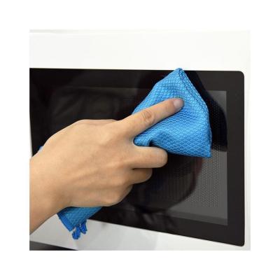 China Factory Housework Cleaning Tools Reusable Glass Cleaning Microfiber Washable Towel Viable New Supplier Brand for sale