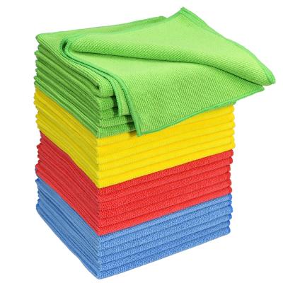 China Factory Sale Sustainable Double Sided Towel Universal Microfiber Kitchen Cleaning Cloth for sale