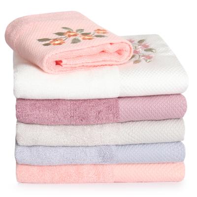 China High Quality Natural Organic China Manufacturer Child Safe Face Bamboo Towel Set 6 Pieces for sale