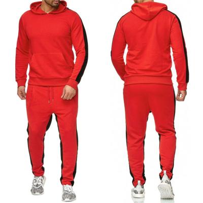 China New Men's Breathable Mosaic Sports Long Sleeve Casual Sportswear Trend Street White Hoodie Sweatsuit Men Fitness Jogging Suits for sale