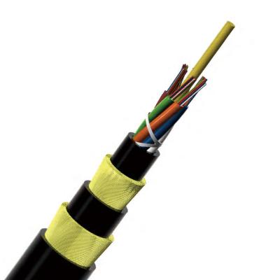 China Antenna 1 kilometer price adss 24 core antenna buried armored single mode fiber optic cable price for sale