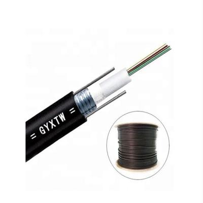 China Unitube Aerial Armored Fiber Optic Cable GYXTW-4b1 PE Tube Outdoor Loose Jacket G652D 1km 2km Price for sale