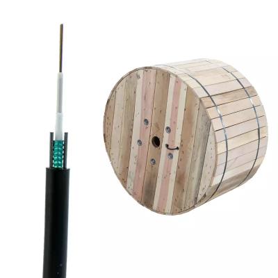 China 12core 24core G652D Aerial Outdoor Outdoor Fiber Optic Cable 1km Drum GYXTW Steel Armored Fiber Cable for sale