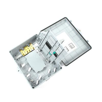 China Ftth 12/24 Ports Fiber Optic Distribution Box Outdoor Fiber Optic Box SC Connectors Fiber Optic Box fttx FTTH Fiber Optic Box for sale