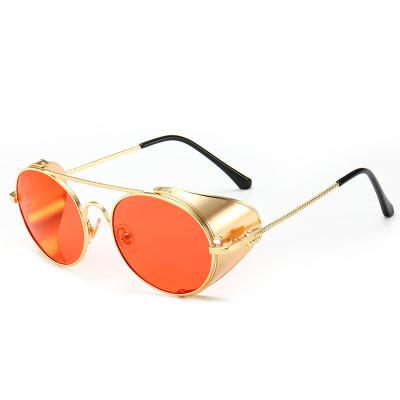 China Round sunglasses new fashion sunglasses retro sunglasses shape men and women's glass sunglasses for sale